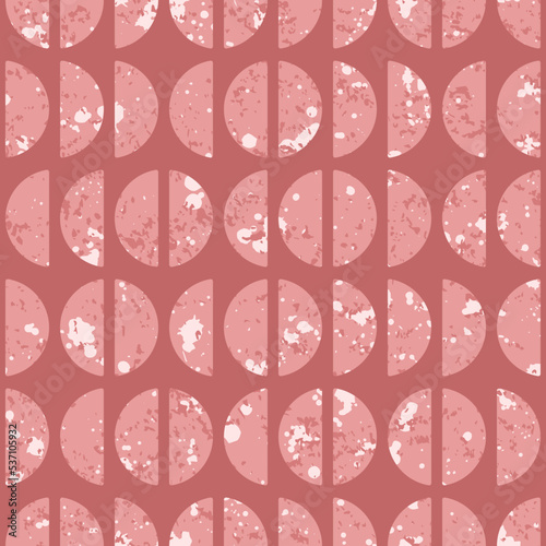 Vector seamless pattern, with grunge texture. Retro design for wrapping paper, wallpaper, textile, stationery.