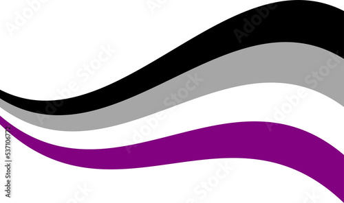 Asexual Pride Wavy Flag Human rights photo