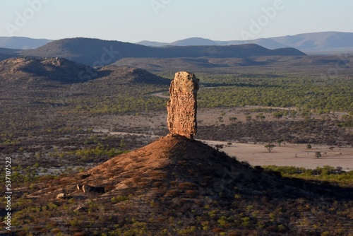 Die Vingerklippe (Felsnadel) in Namibia. 