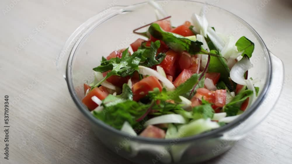 Fresh vegetable salad close-up. Healthy food. Fresh vegetable salad close-up. Healthy food.