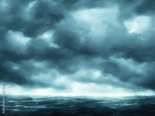 Stormy ocean