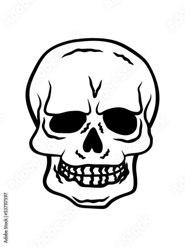 Totenkopf Horror Halloween Design 