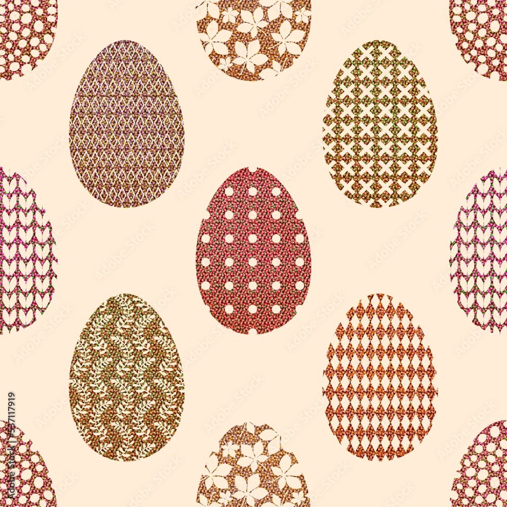 Easter eggs seamless spring pattern for kids clothes print and notebooks and wrapping paper and fabrics Easter eggs seamless spring pattern for kids clothes print and notebooks and wrapping paper and fabrics
