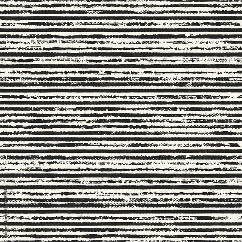 Ink Drawn Mottled Textured Striped Pattern