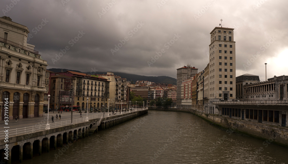 Strret view of Bilbao, Spain