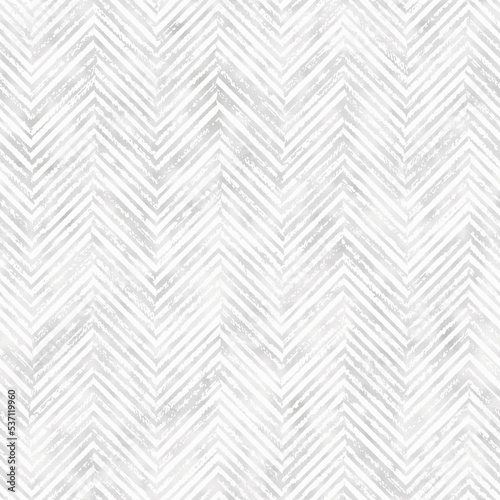 Subtle Gray Watercolor-Dyed Effect Textured Herringbone Pattern