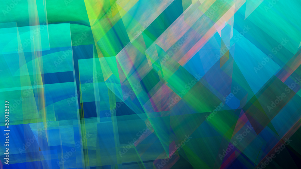 abstract geometric shapes cubism background clear glass cubes effects 3D illustration abstract geometric shapes cubism background clear glass cubes effects 3D illustration