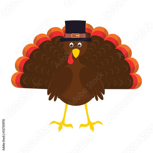 Happy Turkey Day vector illustration graphic