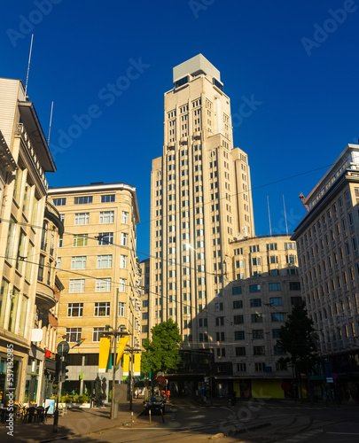 Boerentoren (Farmers Tower) is tall building in Antwerp, Belgium photo