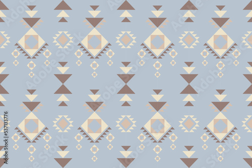 Geometric ethnic oriental pattern traditional Design for background carpet wallpaper clothing wrapping fabric Vector illustration.embroidery style.