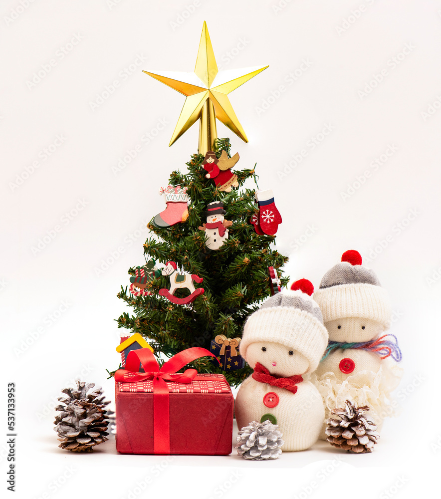 Celebrate christmas and happy new year on white. Celebrate christmas and happy new year on white.