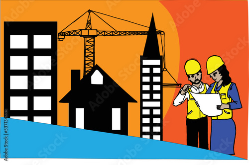 simple vector about architects like a brochure that you can edit yourself if you like