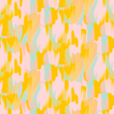 Abstract Retro Seamless Acrylic Texture Acrylic strokes orange, beige, blue,