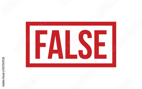 False Rubber Stamp Seal Vector