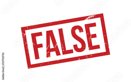 False Rubber Stamp Seal Vector