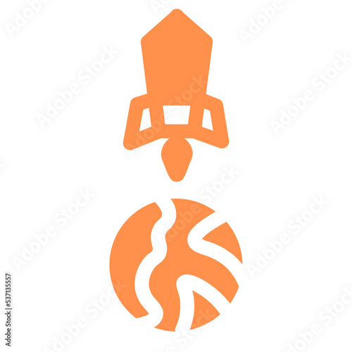 space mission spacecraft missile launch rocket icon