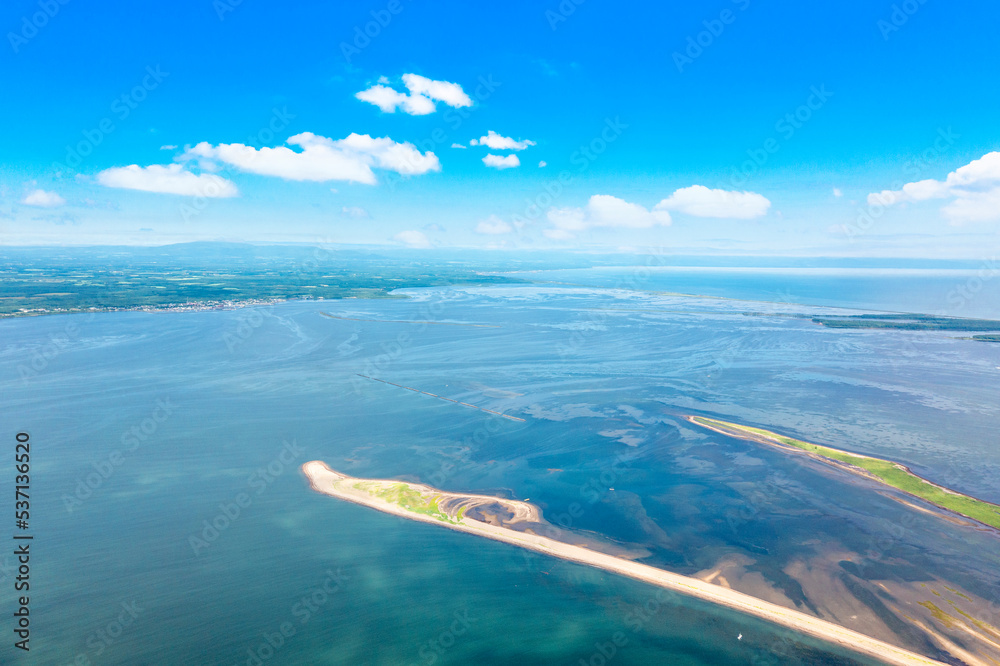 Naklejka premium 野付半島と尾岱沼（北海道別海町）