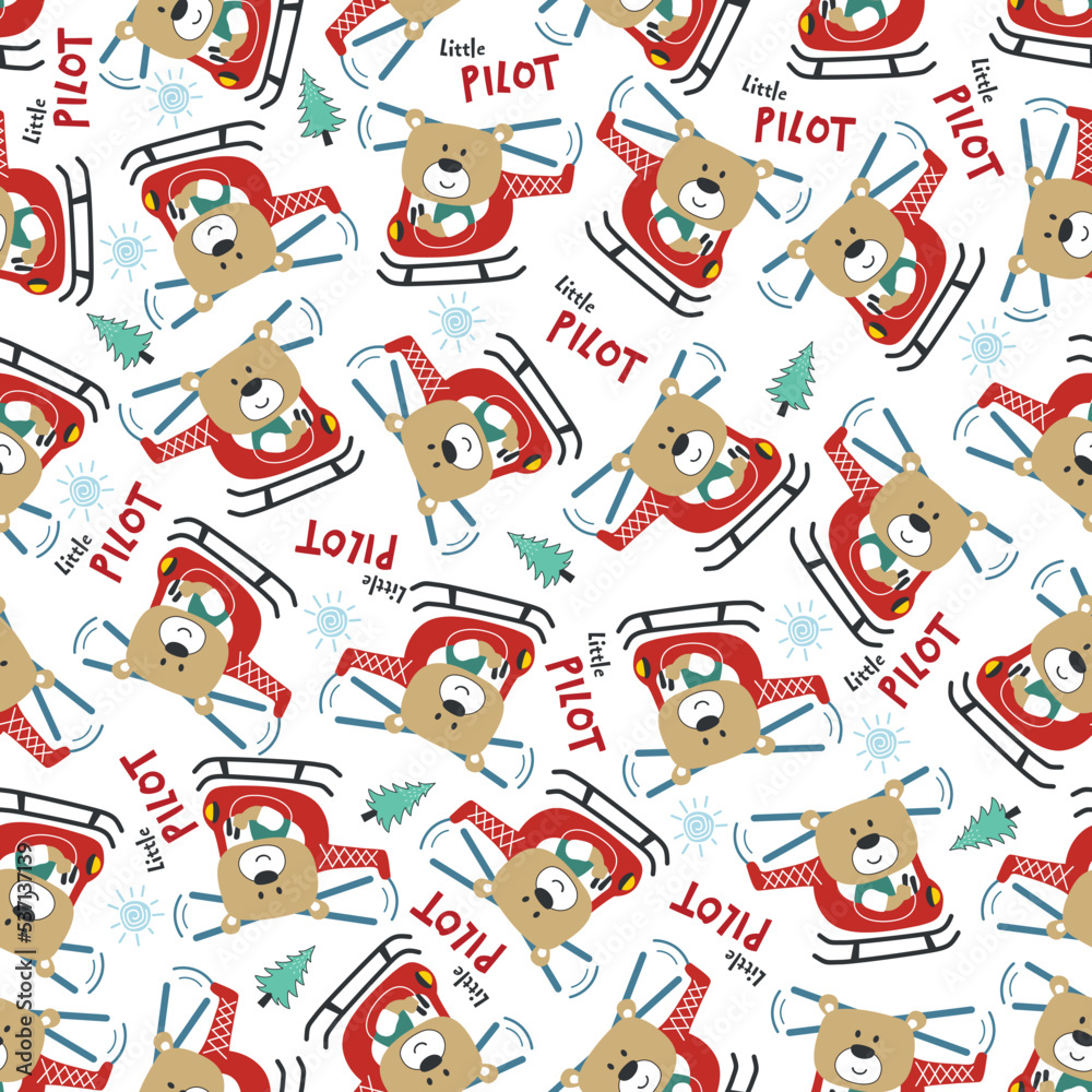 Vector illustration of cute cartoon animal pilot. Cartoon character for childrens coloring book or page. Vector illustration of cute cartoon animal pilot. Cartoon character for childrens coloring book or page.