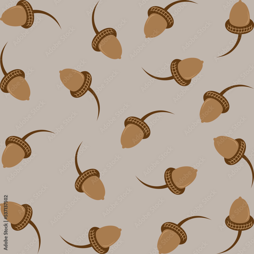 Acorn background template free vector