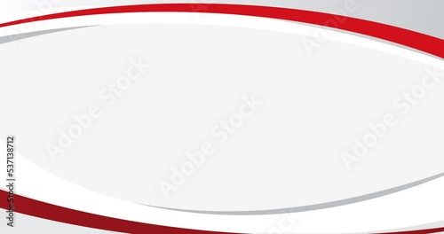 red white gradient abstract arch background animation with transparent blank space