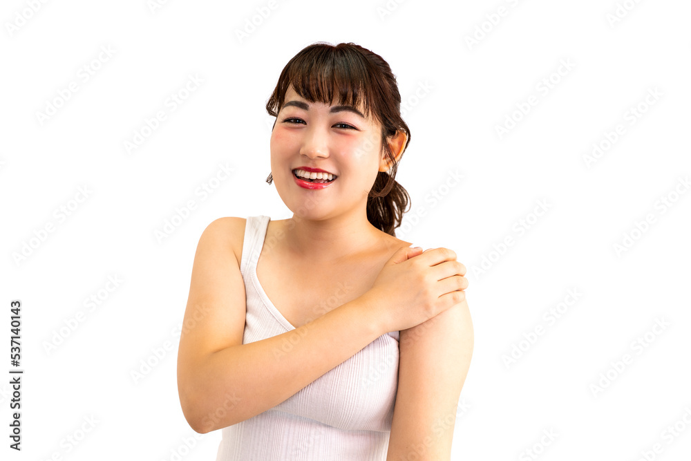自宅でくつろぐ若い女性 自宅でくつろぐ若い女性