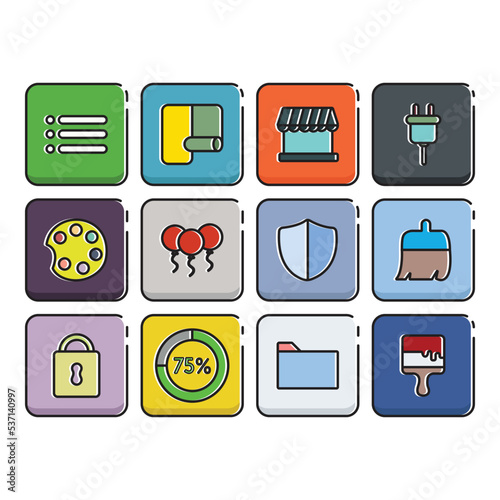 optional apps icon set
