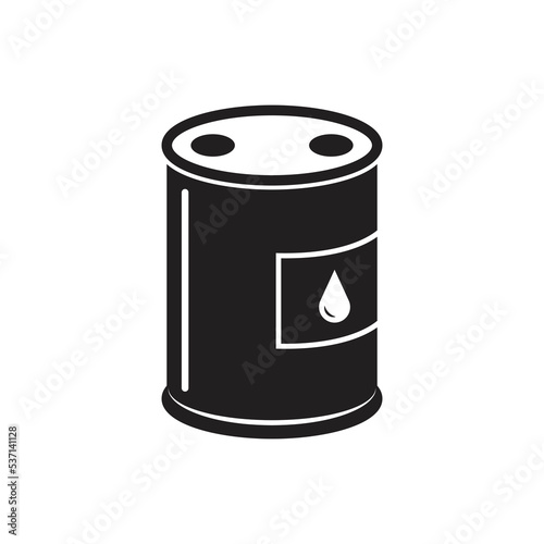 Oil barrel icon design.Oil drum container, oil barrel vector isolated on white background. vector illustration