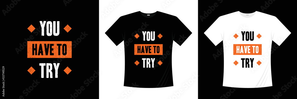 Typography t-shirt design. Apparel graphic vector template.