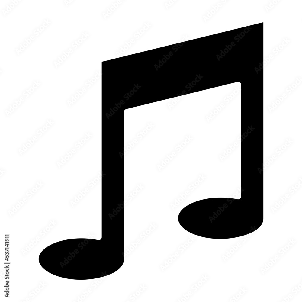 Music App Glyph Icon Music App Glyph Icon