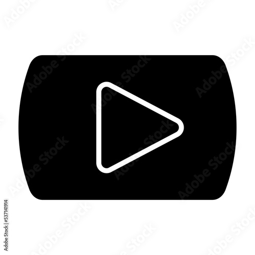 Youtube Glyph Icon