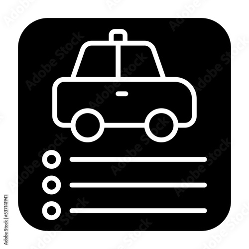 Car App Glyph Icon