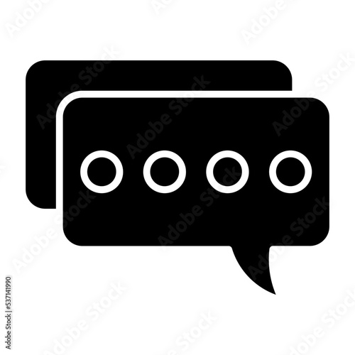 Chat Glyph Icon