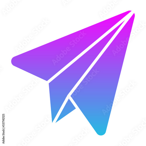 Telegram Glyph Gradient Icon