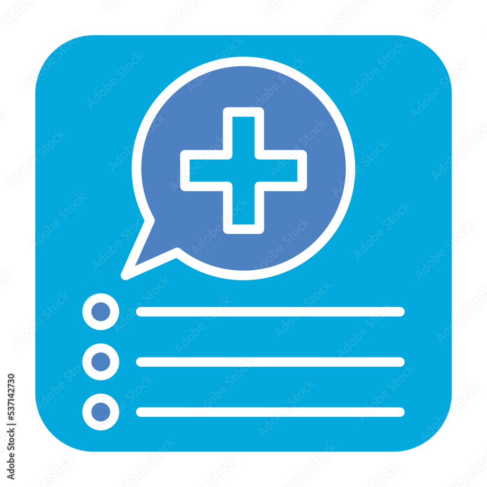Medical App Glyph Two Color Icon Medical App Glyph Two Color Icon