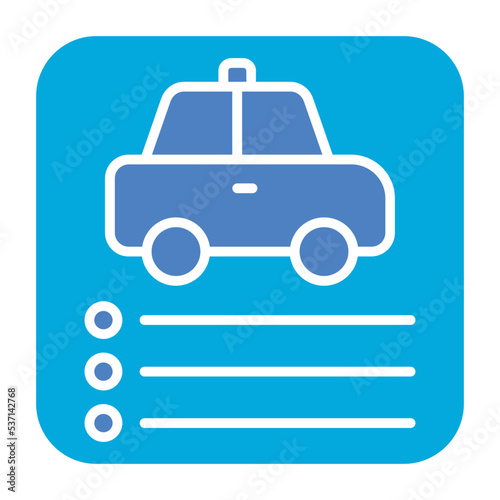 Car App Glyph Two Color Icon