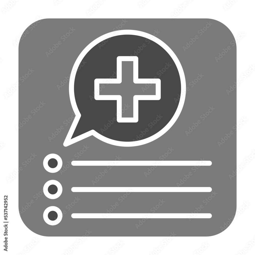 Medical App Greyscale Glyph Icon Medical App Greyscale Glyph Icon
