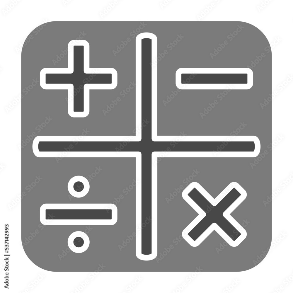 Calculator Greyscale Glyph Icon Calculator Greyscale Glyph Icon