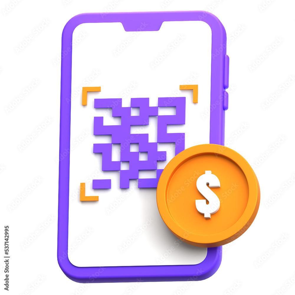 Digital Payment 3D Icon Digital Payment 3D Icon
