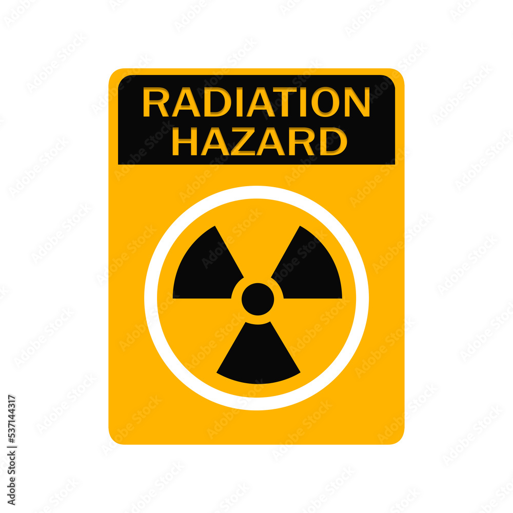 Fototapeta premium Radiation danger sign