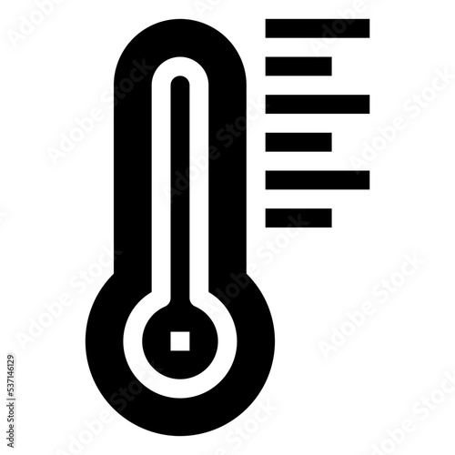 Icon Temperature With Style Glyph