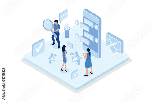 Freelancers service concept banner with text place. Can use for web banner, infographics, hero images, isometric vector modern illustration © Alwie99d