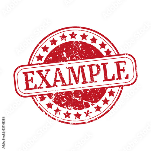 Example grunge Stamp on white background
