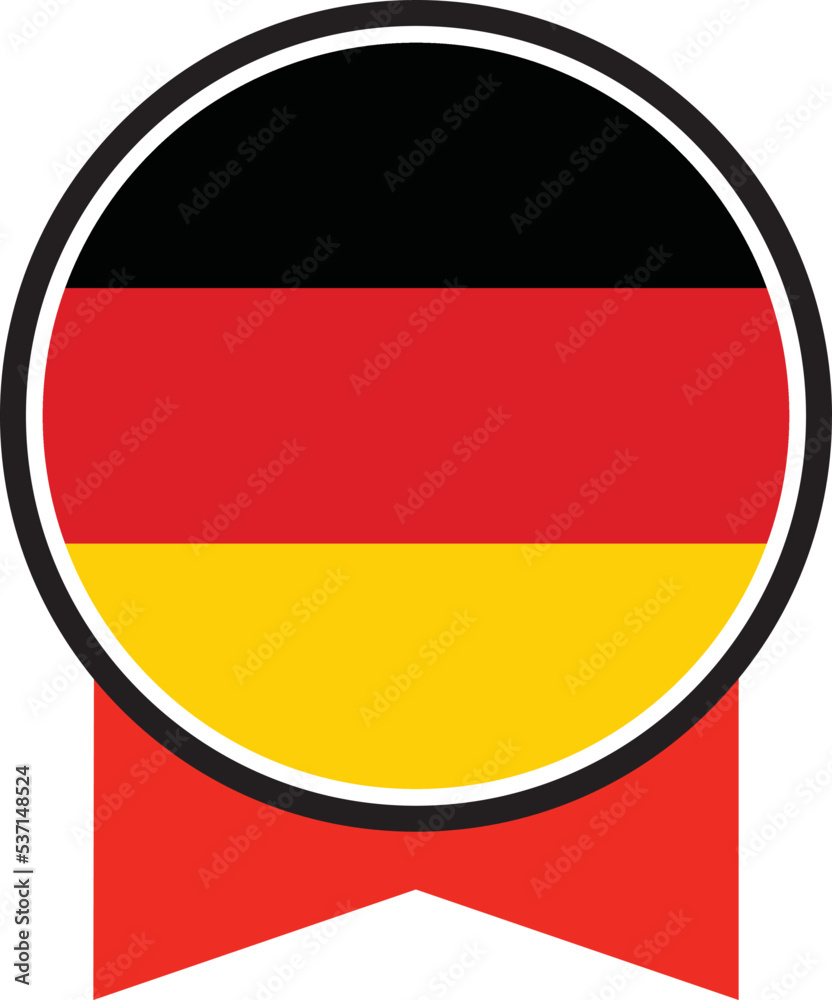 Naklejka premium Germany flag, the flag of Germany, vector illustration