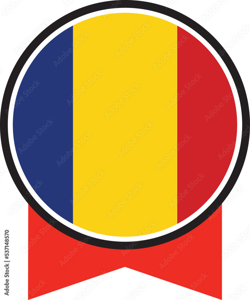 Romania flag, the flag of Romania, vector illustration Romania flag, the flag of Romania, vector illustration