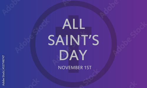 Vector illustration for All Saints Day. Suitable for greeting card, poster and banner.
in Great Britain every year commemorates All Saints' Day on November 1 photo