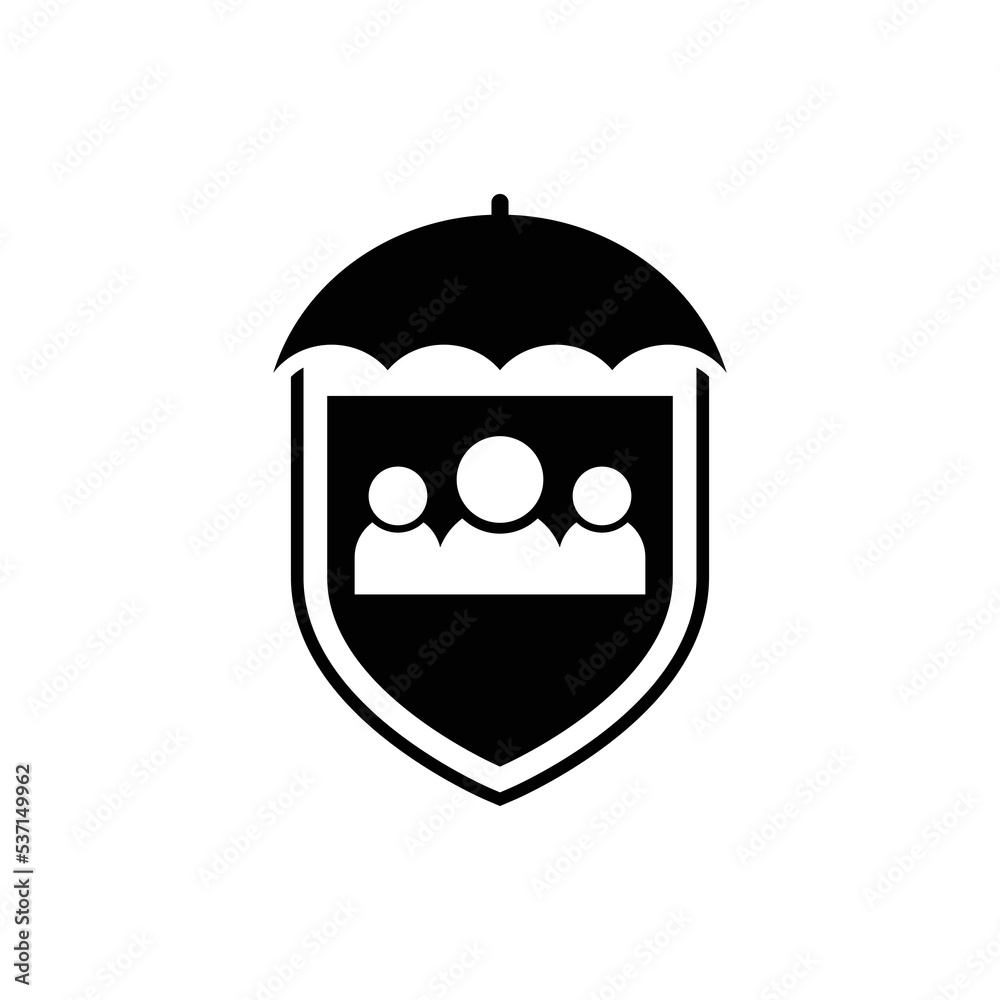 Obraz premium Creative Insurance Icon Template