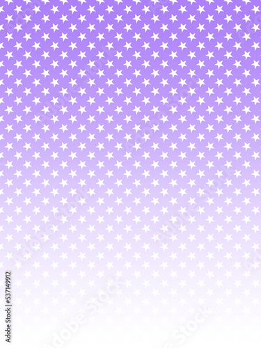 キレイなグラデーションの星の柄　紫