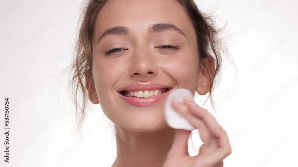 Close up beauty treatment on white isolate background. Cosmetology. Beautiful young half-naked female in studio. Advertising fresh clean healthy skin care concept. Close up beauty treatment on white isolate background. Cosmetology. Beautiful young half-naked female in studio. Advertising fresh clean healthy skin care concept.