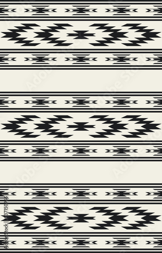 Carpet pattern. Seamless geometry. Western handmade saddle blanket rug pattern, Aztec,
