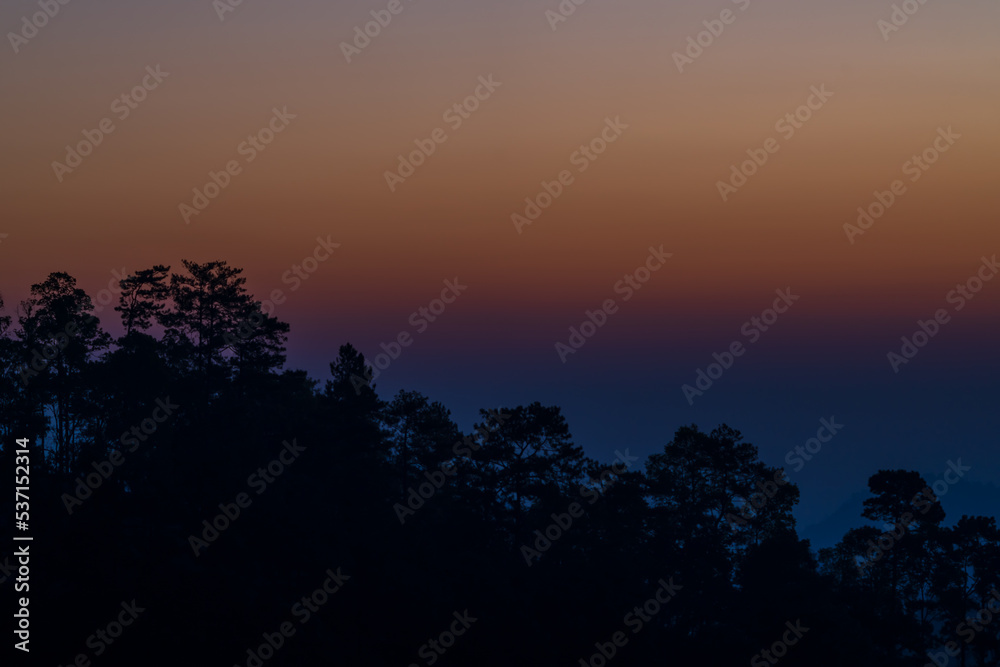 Fototapeta premium Background of colorful sky concept: Dramatic sunset with twilight color sky and clouds